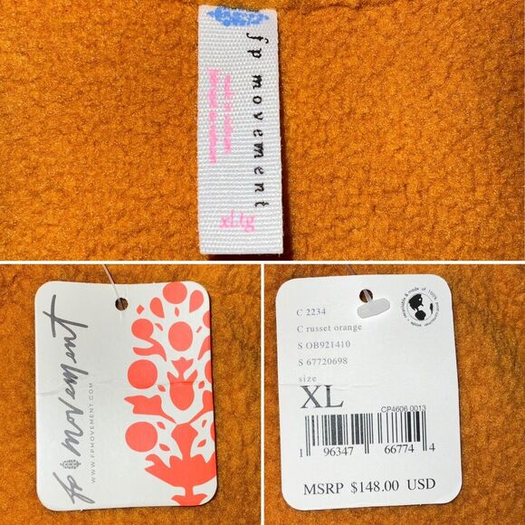 FP Movement Faux Fur Hit The Slopes Snap Jacket Mustard XL - Picture 3 of 16